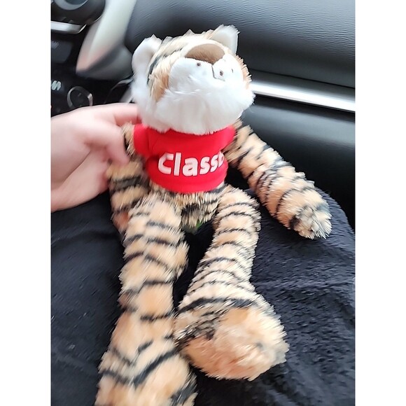 Class B Tiger Plush Striped Wild Cat Soft Doll Floppy Stuffed Animal Toy 15 inch - Picture 4 of 8